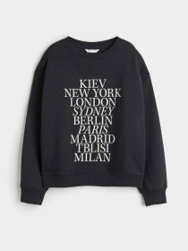 Свитшот H&M модель 10118285arl_Черный Фото