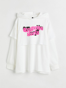 Худи H&M модель 1126707arl_Белый Худи H&M модель 1126707arl_Белый Фото