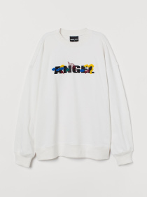 Свитшот H&M модель 8093340wer_Белый Фото