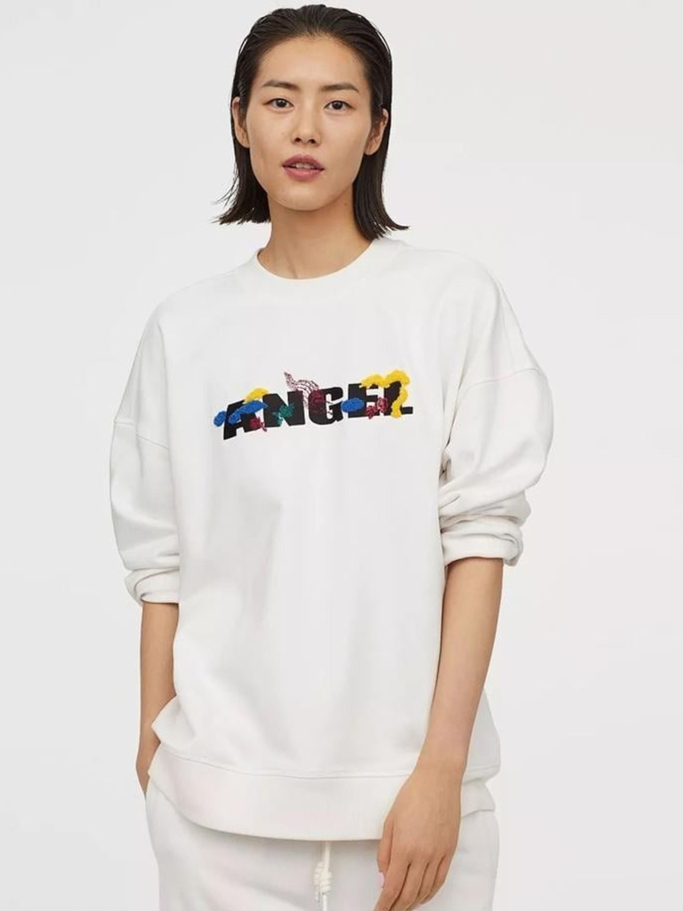 Світшот H&M модель 8093340wer_Белый Фото