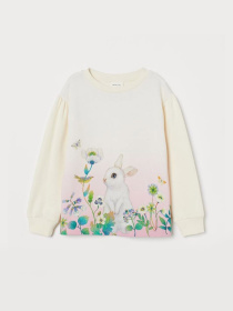 Свитшот H&M модель 9211492kwer_Белый Фото