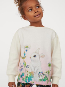 Свитшот H&M модель 9211492kwer_Белый Фото