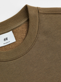 Свитшот H&M модель 9814167wer_темно-оливковый Фото