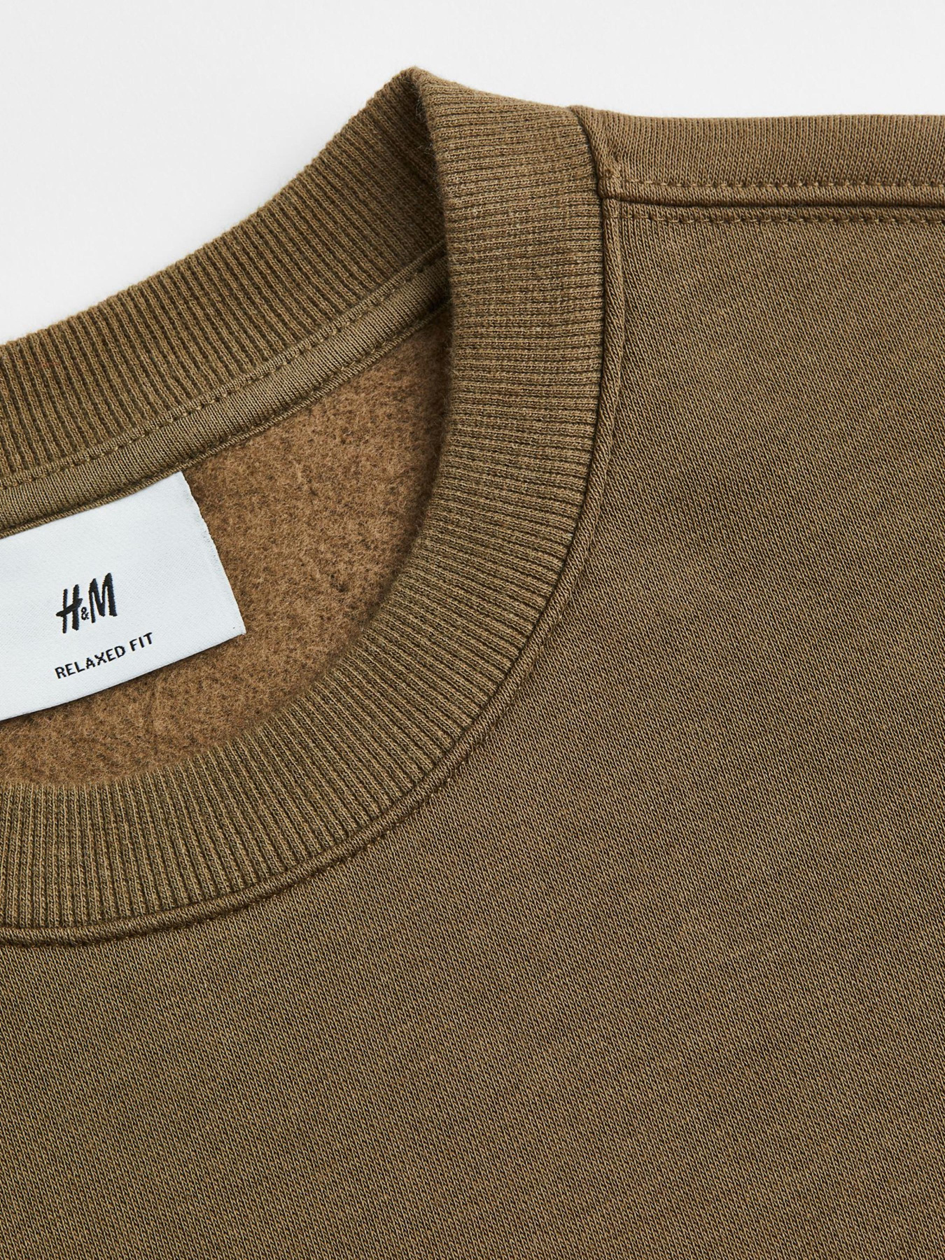 Свитшот H&M модель 9814167wer_темно-оливковый Фото