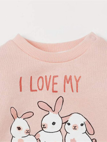 Світшот H&M модель 8730932kwer_Светло-розовый Фото