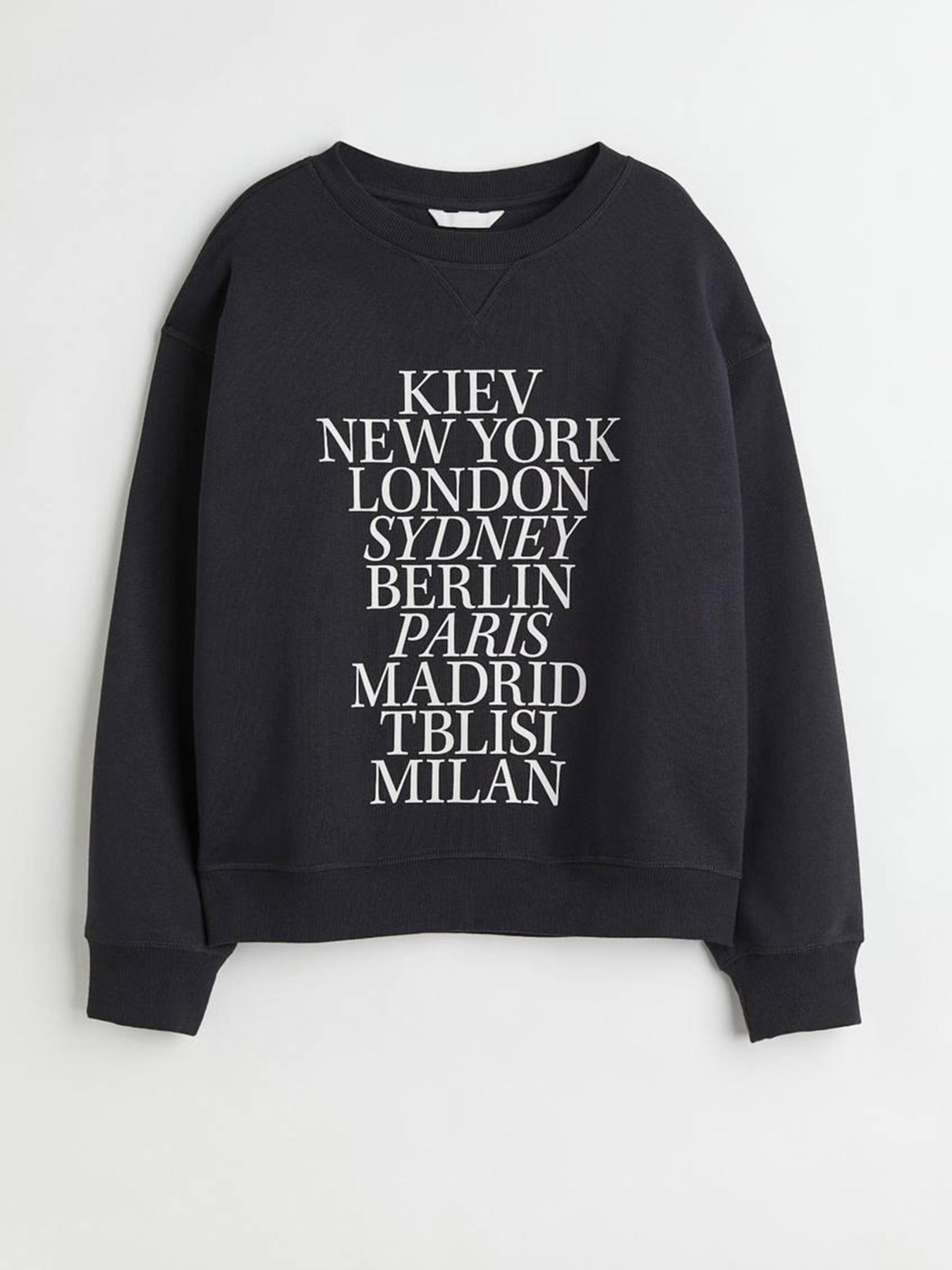 Свитшот H&M модель 10118285wer_Черный Фото