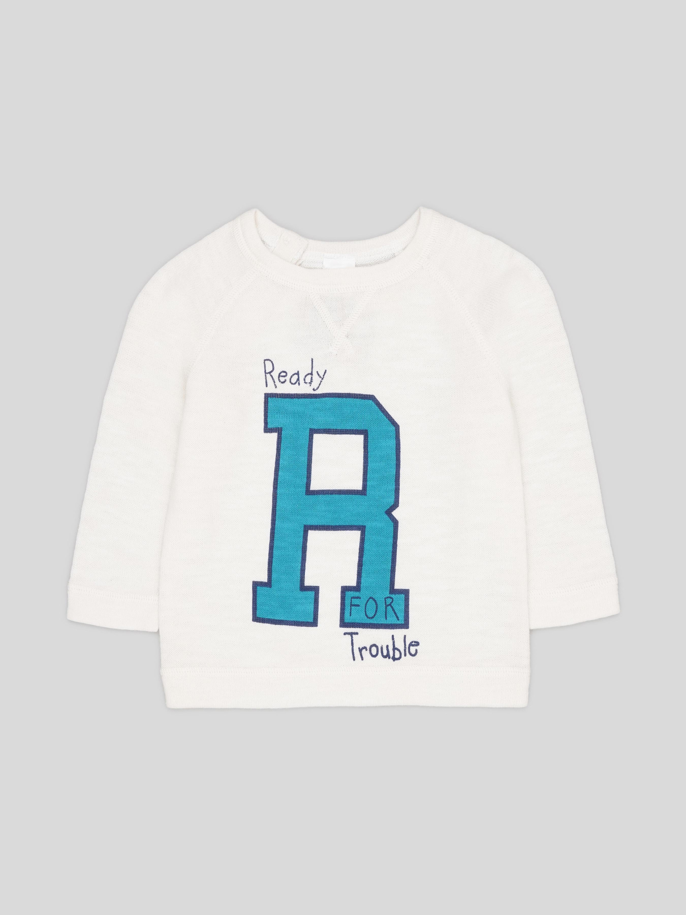 Свитшот H&M модель 1002541arl_Молочный Свитшот H&M модель 1002541arl_Молочный Фото