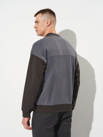 Свитшот H&M модель 10685345wer_Серо-черный Фото