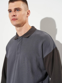 Світшот H&M модель 10685345wer_Серо-черный Фото