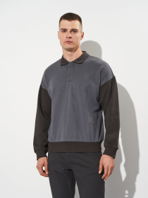 Світшот H&M модель 10685345wer_Серо-черный Фото