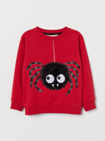 Свитшот H&M модель 7398300kwer_Красный Фото