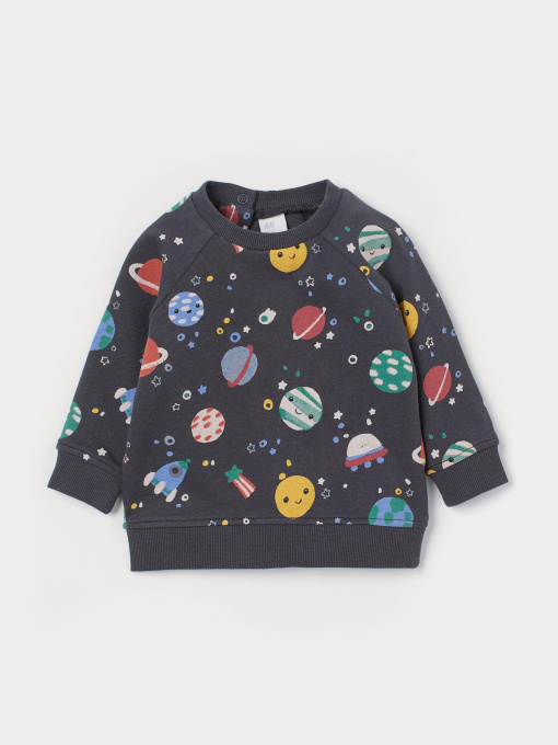 Свитшот H&M модель 7439042kwer_Темно-серый Фото