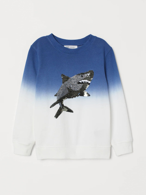 Світшот H&M модель 7914841kwer_Сине-белый Фото