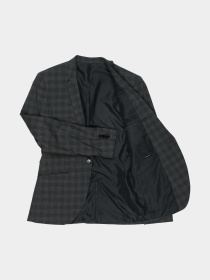 Пиджак H&M модель 7139910sm_темно-серый в клетку Фото