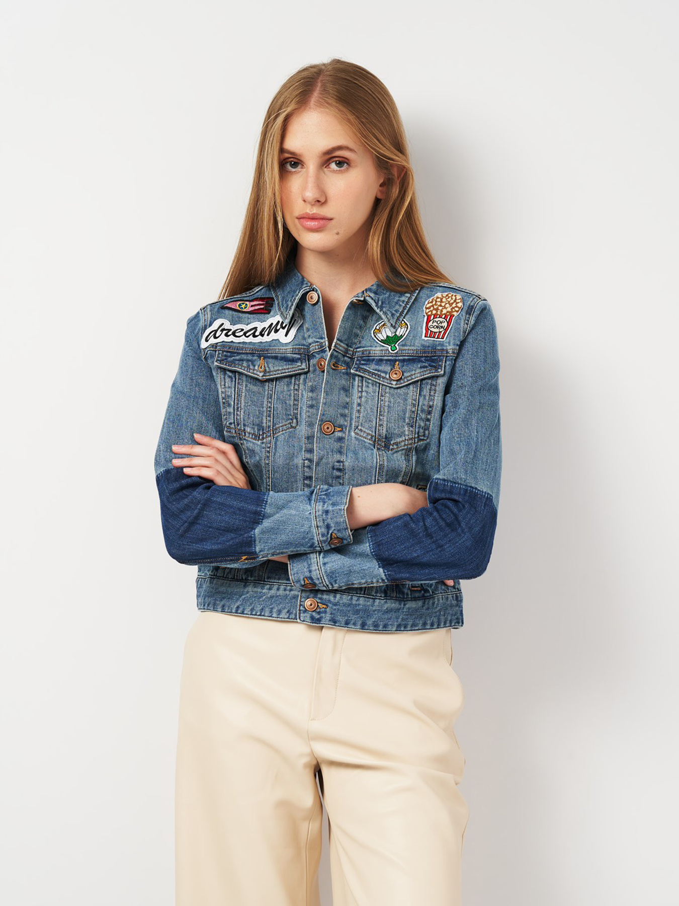 Джинсовая куртка H&M модель 2001062ral_Синий Фото