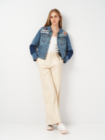 Джинсовая куртка H&M модель 2001062ral_Синий Фото