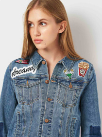 Джинсовая куртка H&M модель 2001062ral_Синий Фото