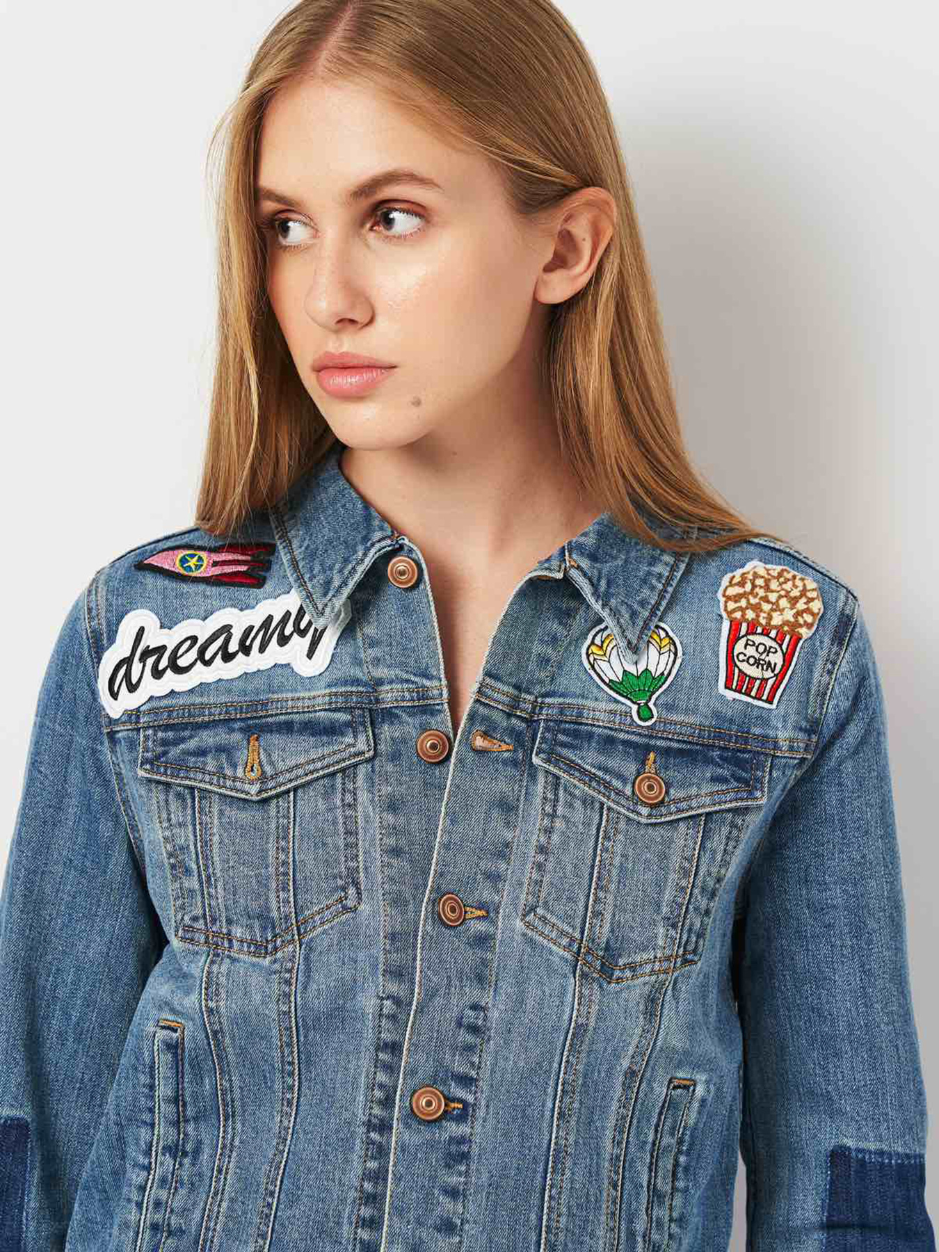 Джинсова куртка H&M модель 2001062ral_Синий Фото