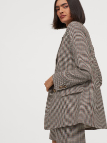 Блейзер H&M модель 8987132wer_светло-бежевый с узором Фото