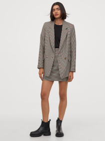 Блейзер H&M модель 8987132wer_светло-бежевый с узором Фото