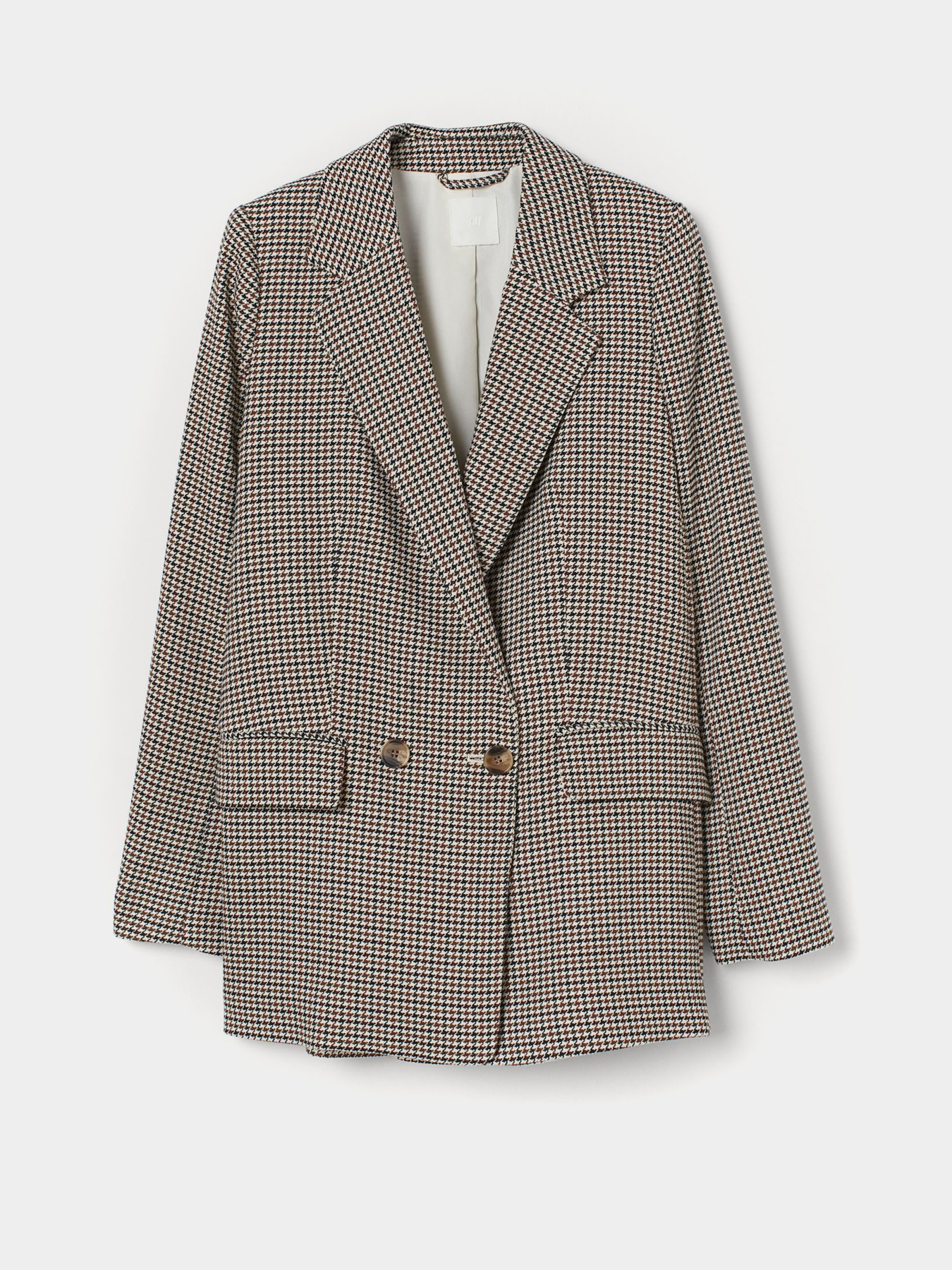 Блейзер H&M модель 8987132wer_светло-бежевый с узором Фото