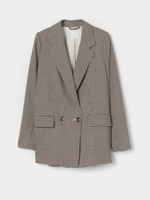 Блейзер H&M модель 8987132wer_светло-бежевый с узором Фото