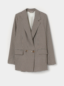 Блейзер H&M модель 8987132wer_светло-бежевый с узором Фото