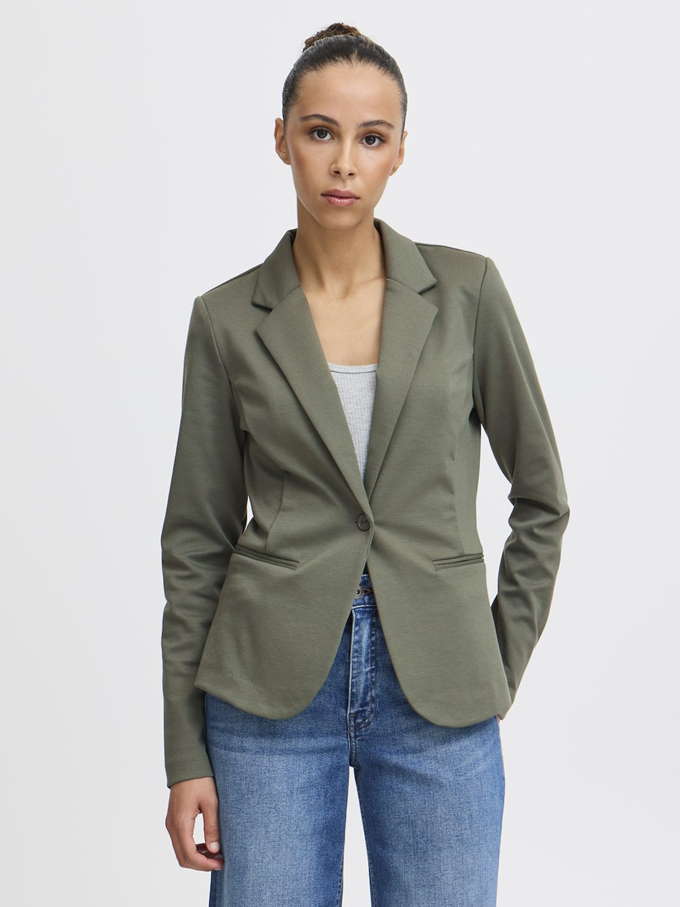 Піджак H&M модель 1523657wer_Зеленый приглушенный Фото