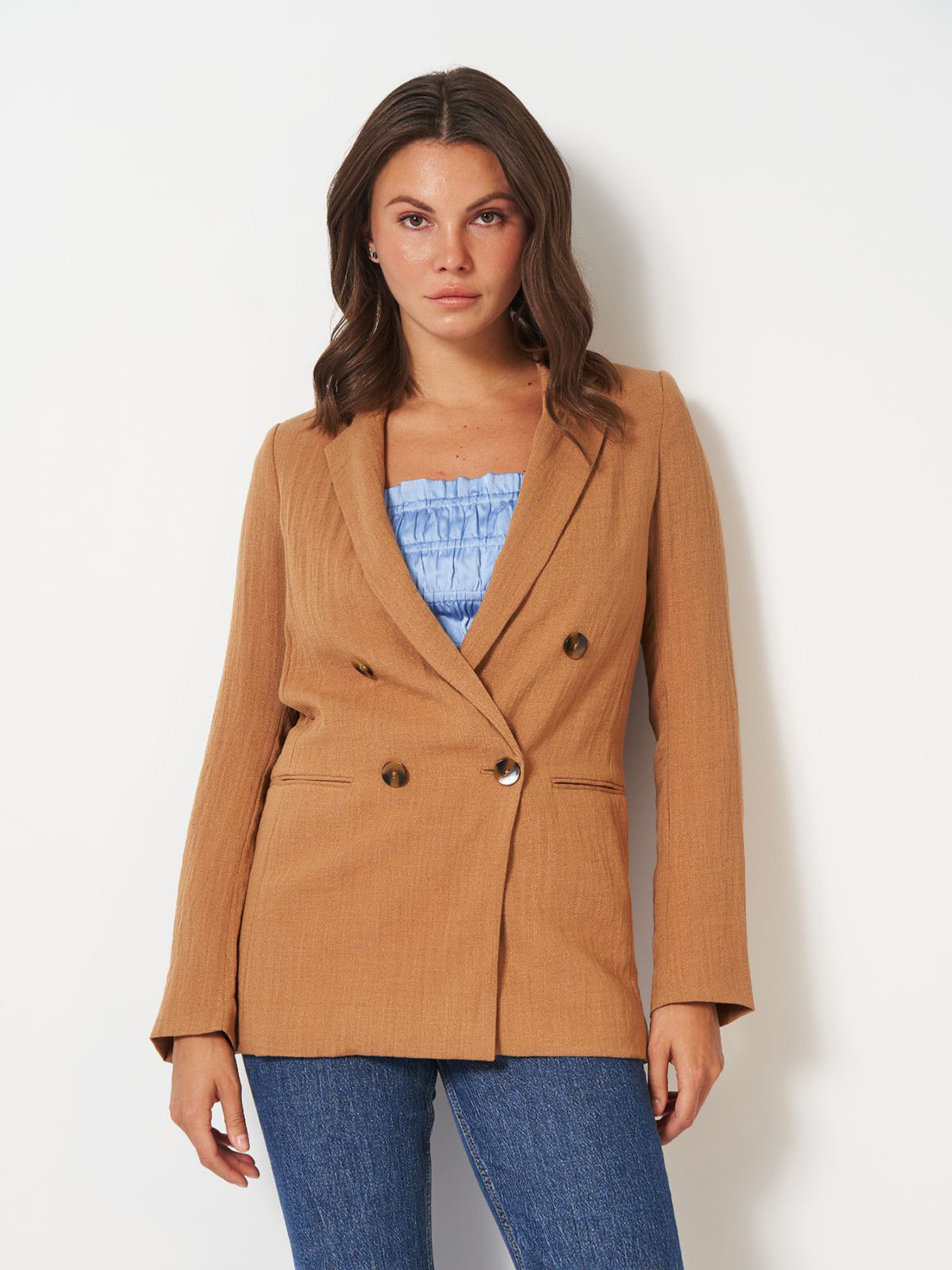 Жакет H&M модель 8323111wer_Светло-коричневый Фото