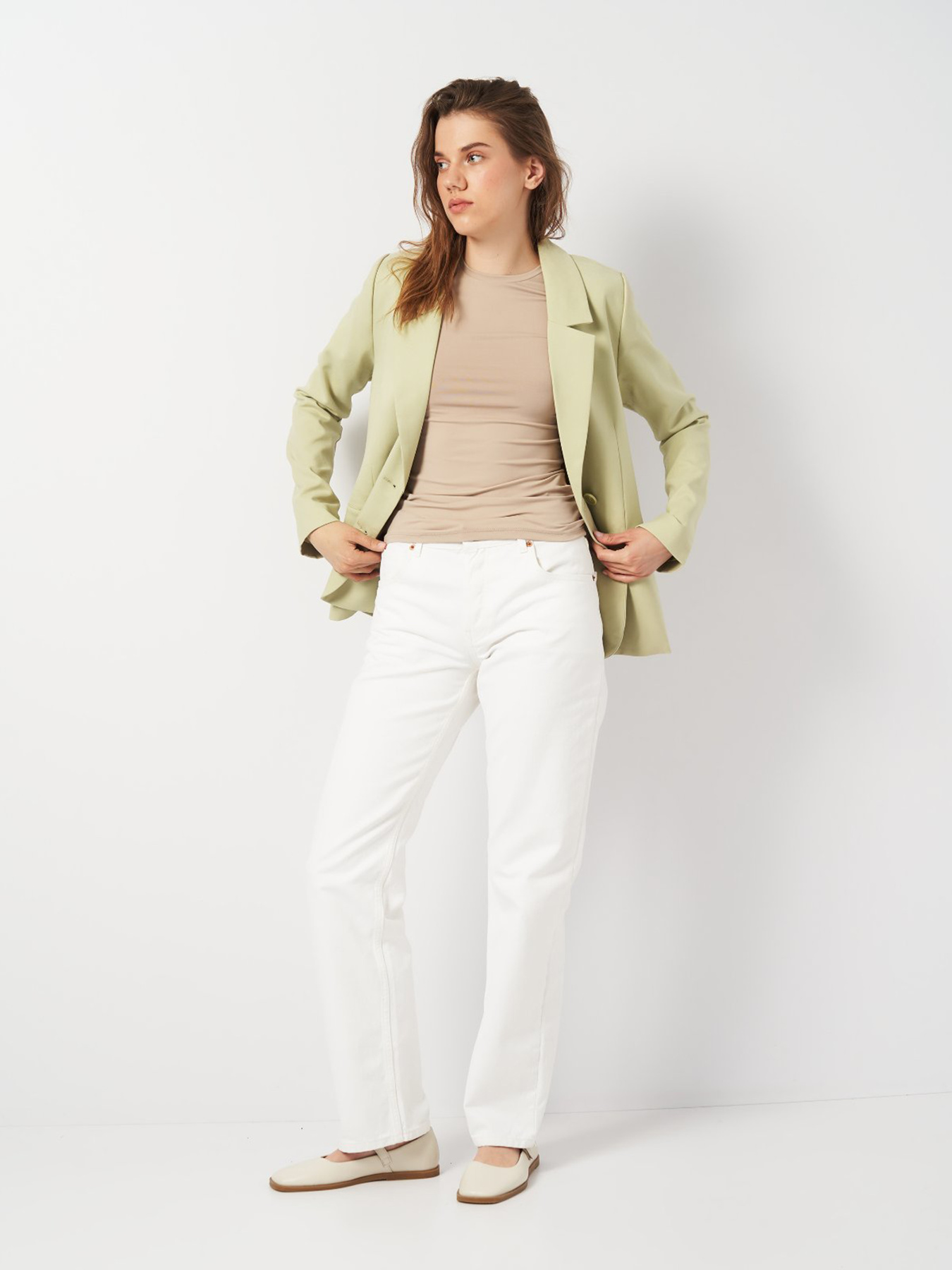 Жакет Monki модель 9247212wer_Светло-зеленый Фото