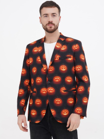 Пиджак H&M модель 83979901wer_Черно-оранжевый Пиджак H&M модель 83979901wer_Черно-оранжевый Фото