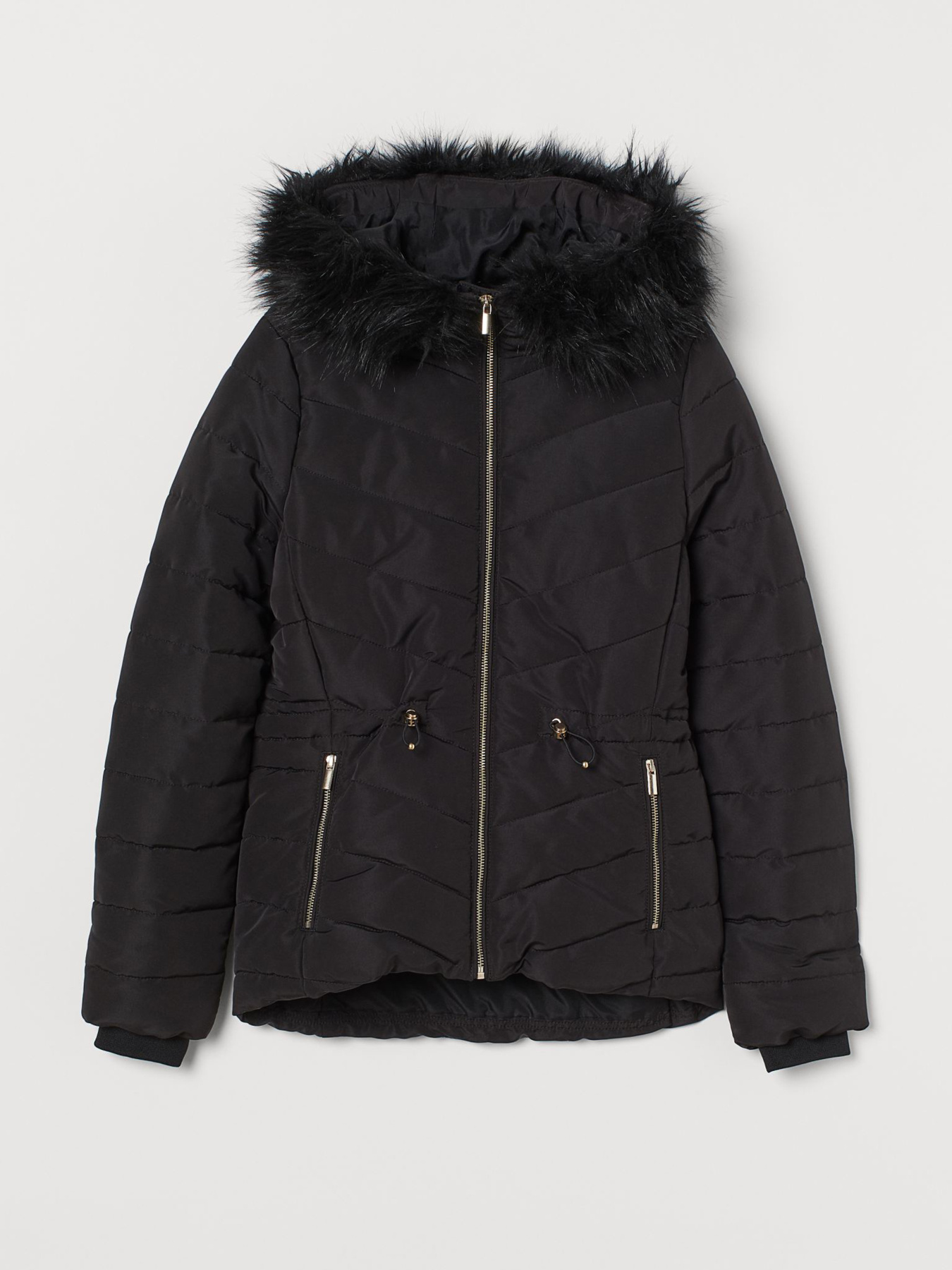 Зимняя куртка H&M модель 8721222wtr_Черный Фото