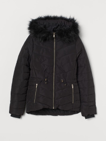 Зимняя куртка H&M модель 8721222wtr_Черный Фото