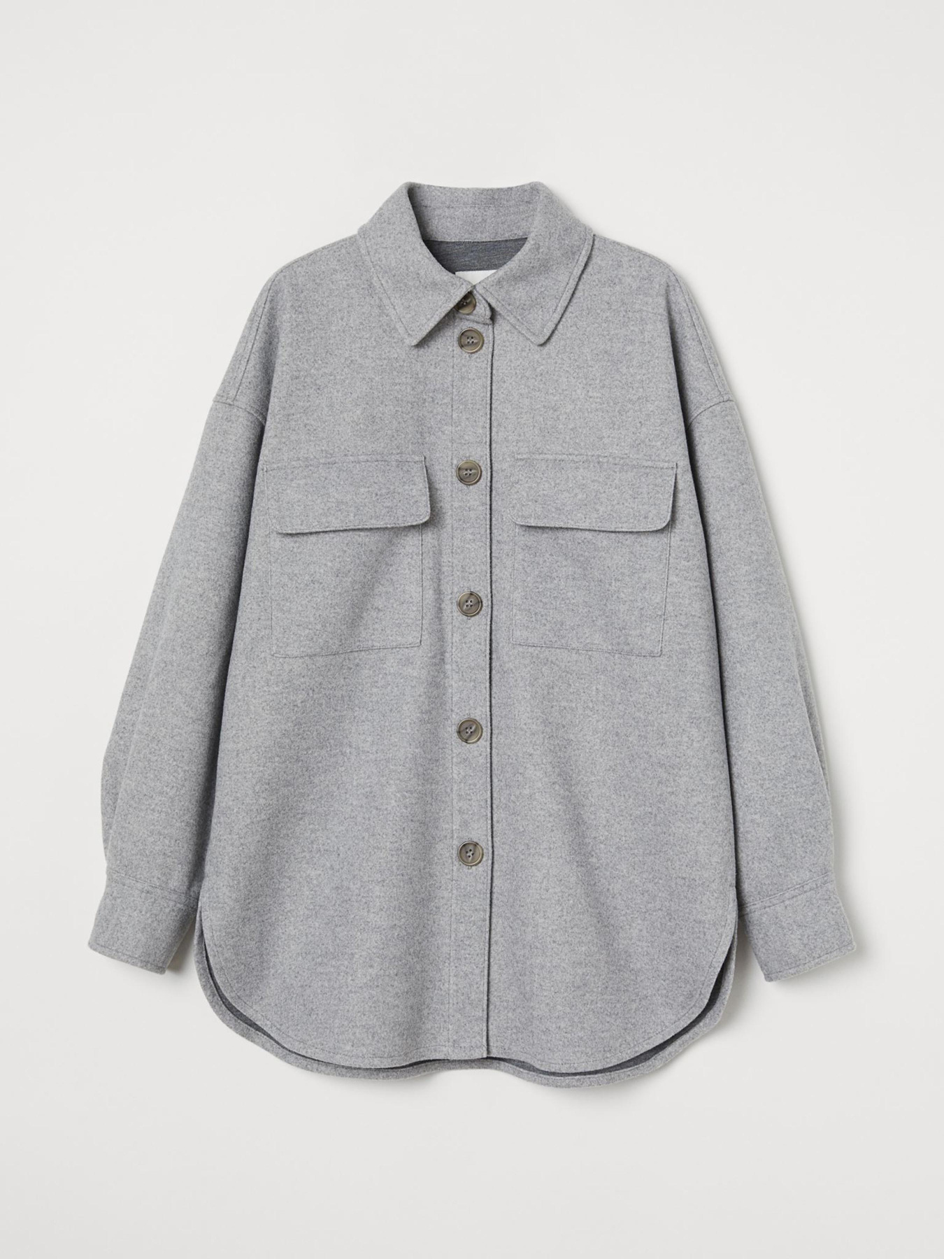 Куртка-рубашка H&M модель 9406953wtr_Серый Фото