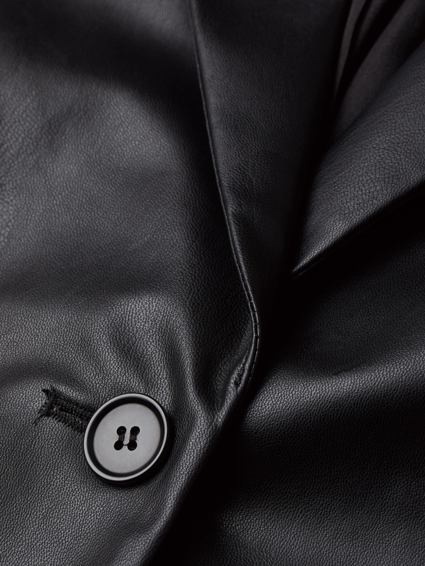 Куртка кожаная H&M модель 8710042bar_Черный Куртка кожаная H&M модель 8710042bar_Черный Фото