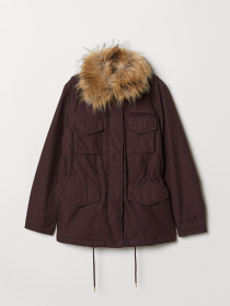 Парка H&M модель 6594538dlog_Сливовый Фото