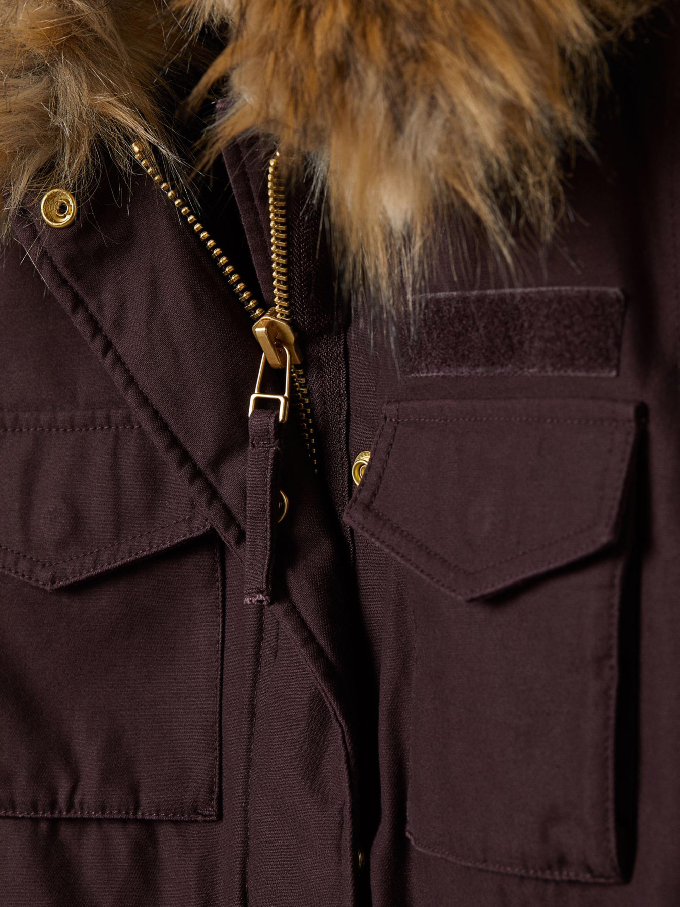 Парка H&M модель 6594538dlog_Сливовый Фото