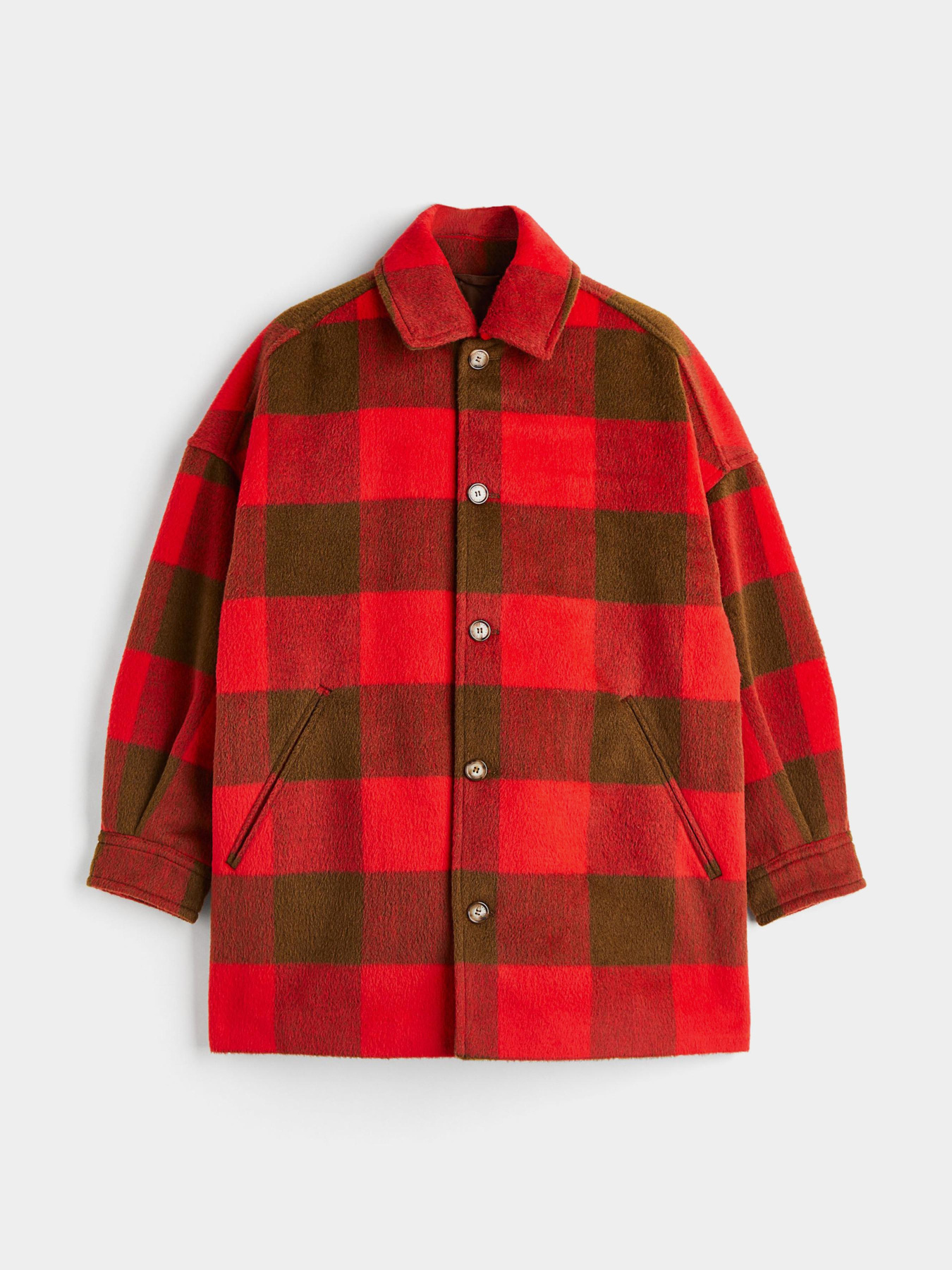 Куртка-рубашка H&M модель 1140538ral_Комбинированный Фото