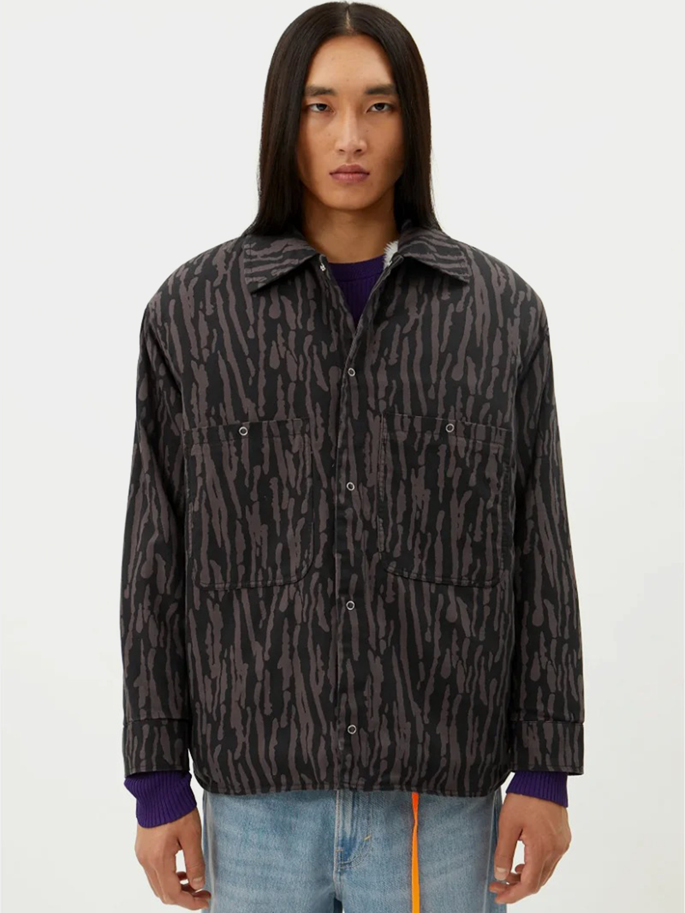 Куртка-сорочка Weekday модель 9992834arl_Черно-коричневый Фото