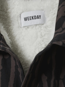 Куртка-сорочка Weekday модель 9992834arl_Черно-коричневый Фото