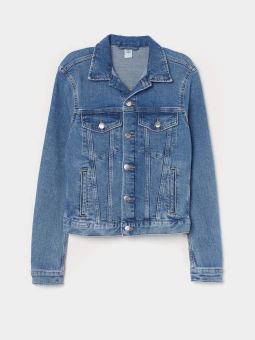 Джинсовая куртка H&M модель 3990612ral_Светло-синий Фото