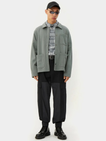 Куртка-сорочка Weekday модель 1061231ral_Серо-зеленый Фото