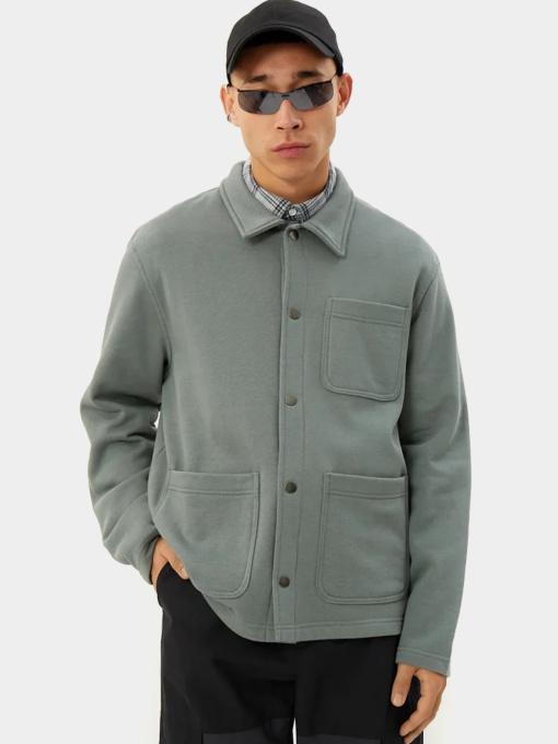 Куртка-рубашка Weekday модель 1061231ral_Серо-зеленый Фото