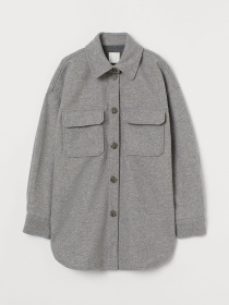 Куртка-рубашка H&M модель 8986945wer_Темно-серый Фото