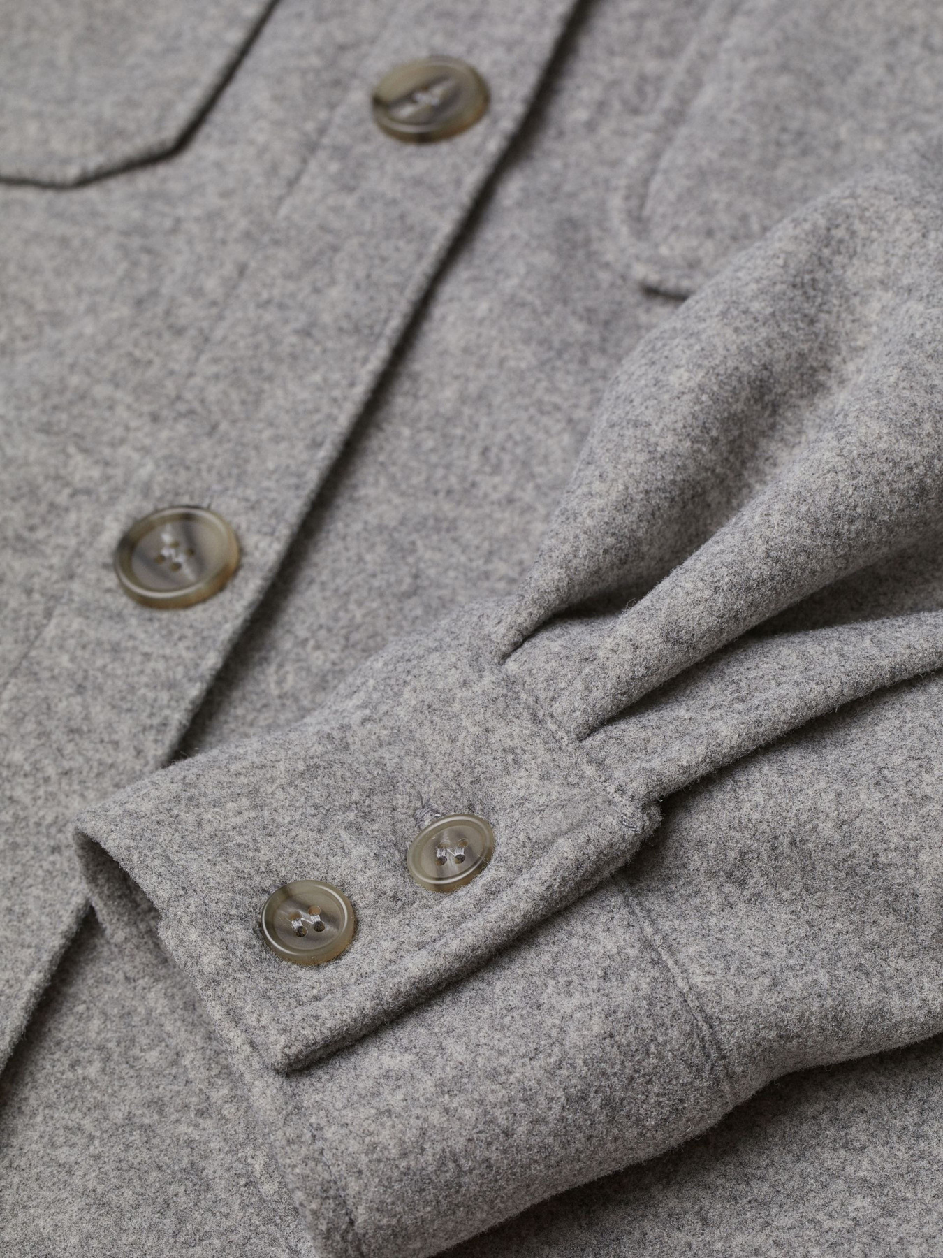 Куртка-рубашка H&M модель 8986945wer_Темно-серый Фото