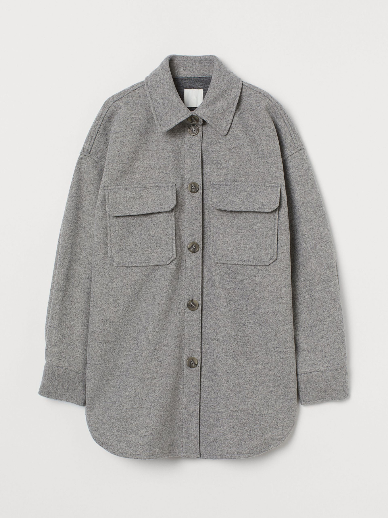 Куртка-рубашка H&M модель 8986945wer_Темно-серый Фото