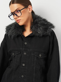 Джинсова куртка H&M модель 4494495ral_Черный Фото