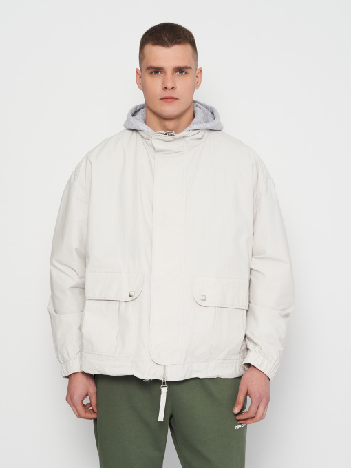 Зимняя куртка H&M модель 1043453arl_Светло-серый Фото