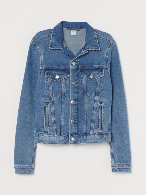 Джинсовая куртка H&M модель 3990612wer_Светло-синий Фото