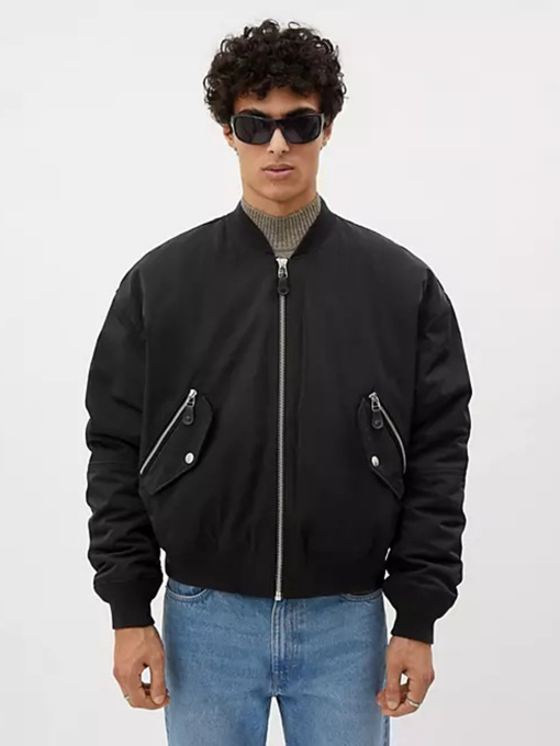 Бомбер Weekday модель 1016895ral_Черный Фото